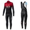 Tenue Cycliste Manches Longues et Collant à Bretelles 2020 TEAM INEOS Hiver Thermal Fleece N001